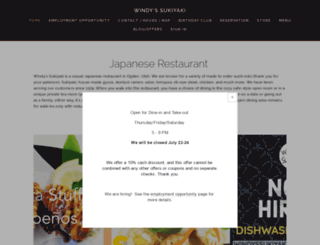 windyssukiyaki.com screenshot