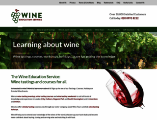wine-education-service.co.uk screenshot