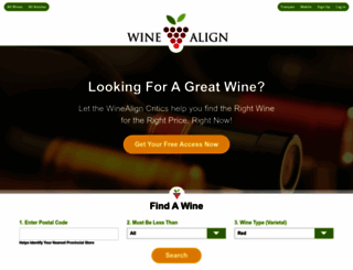 winealign.com screenshot
