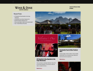 wineanddinesouthafrica.com screenshot