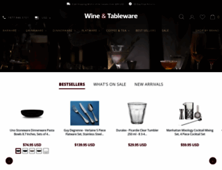 wineandtableware.com screenshot