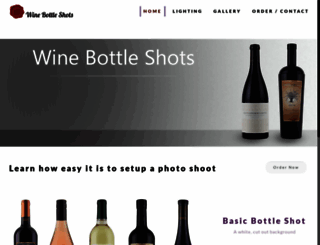 winebottleshots.com screenshot