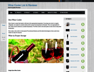 winecoolerlist.com screenshot