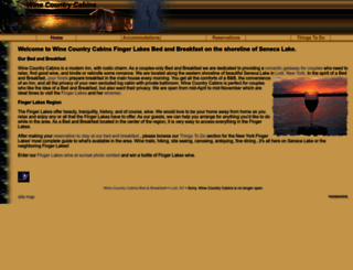 winecountrycabins.com screenshot