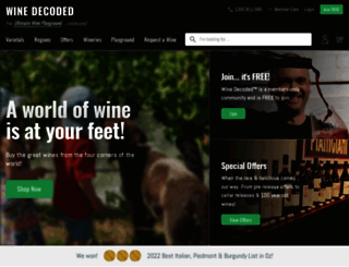 winedecoded.com.au screenshot