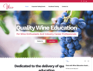 wineeducationaustralia.com screenshot