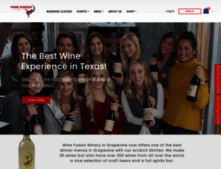 winefusionwinery.com screenshot