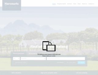 winelands.harcourts.co.za screenshot