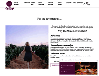 wineloversbox.co.uk screenshot