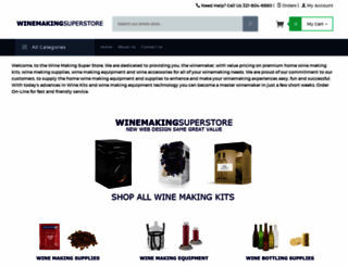 winemakingsuperstore.com screenshot