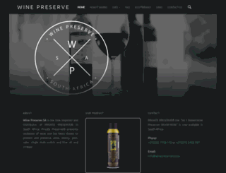 winepreserve.co.za screenshot