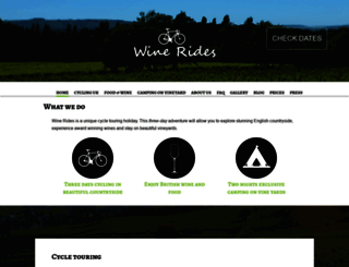 winerides.co.uk screenshot
