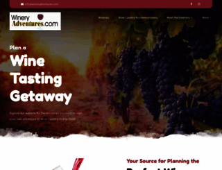 wineryadventures.com screenshot