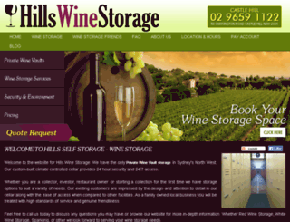 winestoragesydney.com.au screenshot