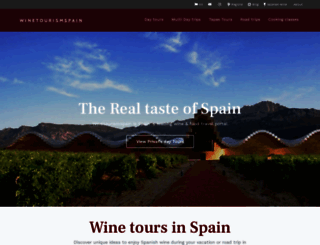 winetourismspain.com screenshot