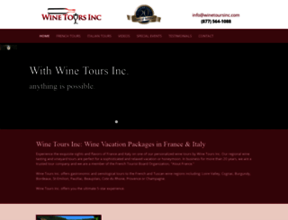 winetoursinc.com screenshot