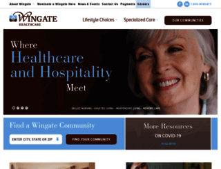 wingatehealthcare.com screenshot
