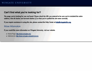 wingateinfo.org screenshot