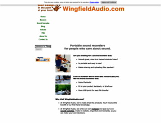 wingfieldaudio.com screenshot