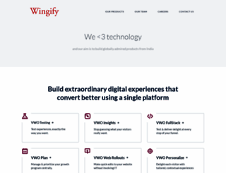 wingify.com screenshot