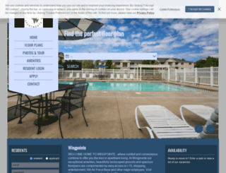 wingpointeapts.com screenshot