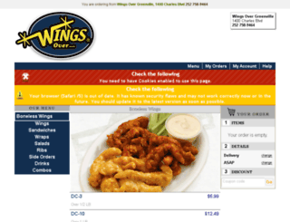 wings-greenville.foodtecsolutions.com screenshot