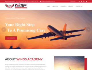 wingsacademy.net.in screenshot