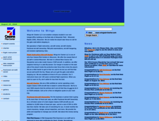 wingsaircharter.com screenshot