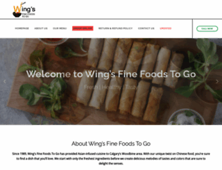 wingsfinefoodstogo.ca screenshot