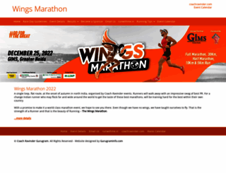 wingsmarathon.com screenshot