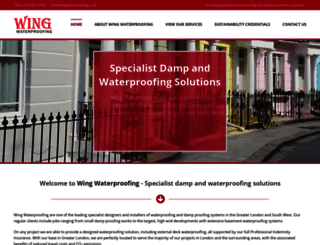 wingwaterproofing.co.uk screenshot