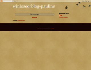 winloseorblog-pauline.blogspot.com screenshot