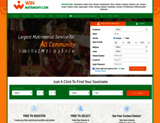 winmatrimony.com screenshot