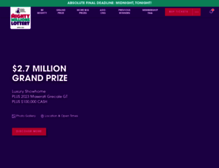 winners.mightymillionslottery.com screenshot