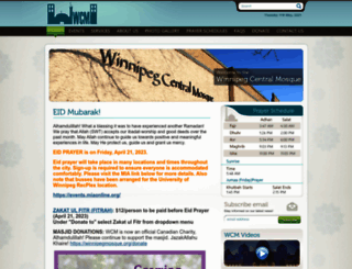 winnipegmosque.org screenshot