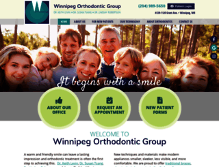 winnipegorthogroup.com screenshot