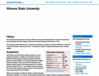 winona.stateuniversity.com screenshot