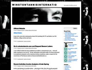 winstontannis.wordpress.com screenshot