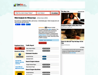winsurveys.online.cutestat.com screenshot
