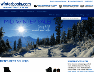 winterboots.foxycart.com screenshot