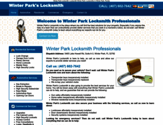 winterparkslocksmith.com screenshot