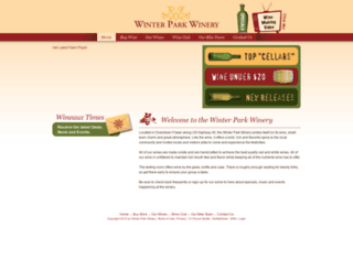 winterparkwinery.com screenshot