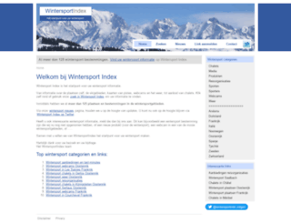 wintersportindex.nl screenshot