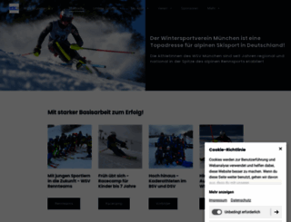 wintersportverein-muenchen.de screenshot
