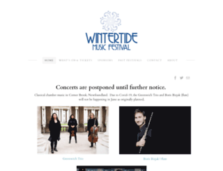 wintertidefestival.com screenshot