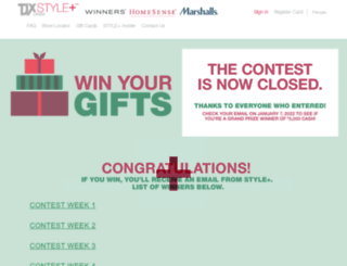 winyourgifts.ca screenshot