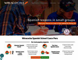 wiracochaschool.org screenshot