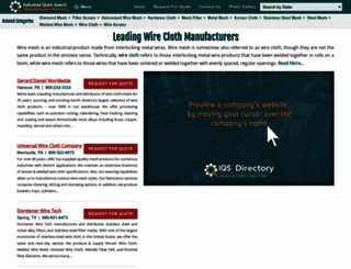 wire-cloth.net screenshot
