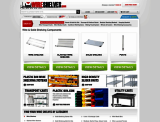 wire-shelves.com screenshot