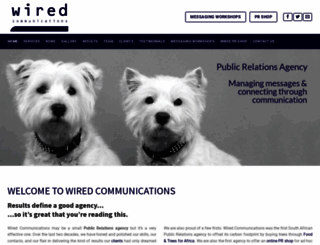 wiredcommunications.co.za screenshot